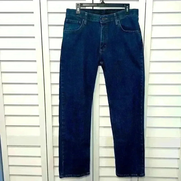 Wrangler Regular Fit Comfort Flex Waist Jeans Size 32x30 Dark Stonewash - Picture 1 of 8